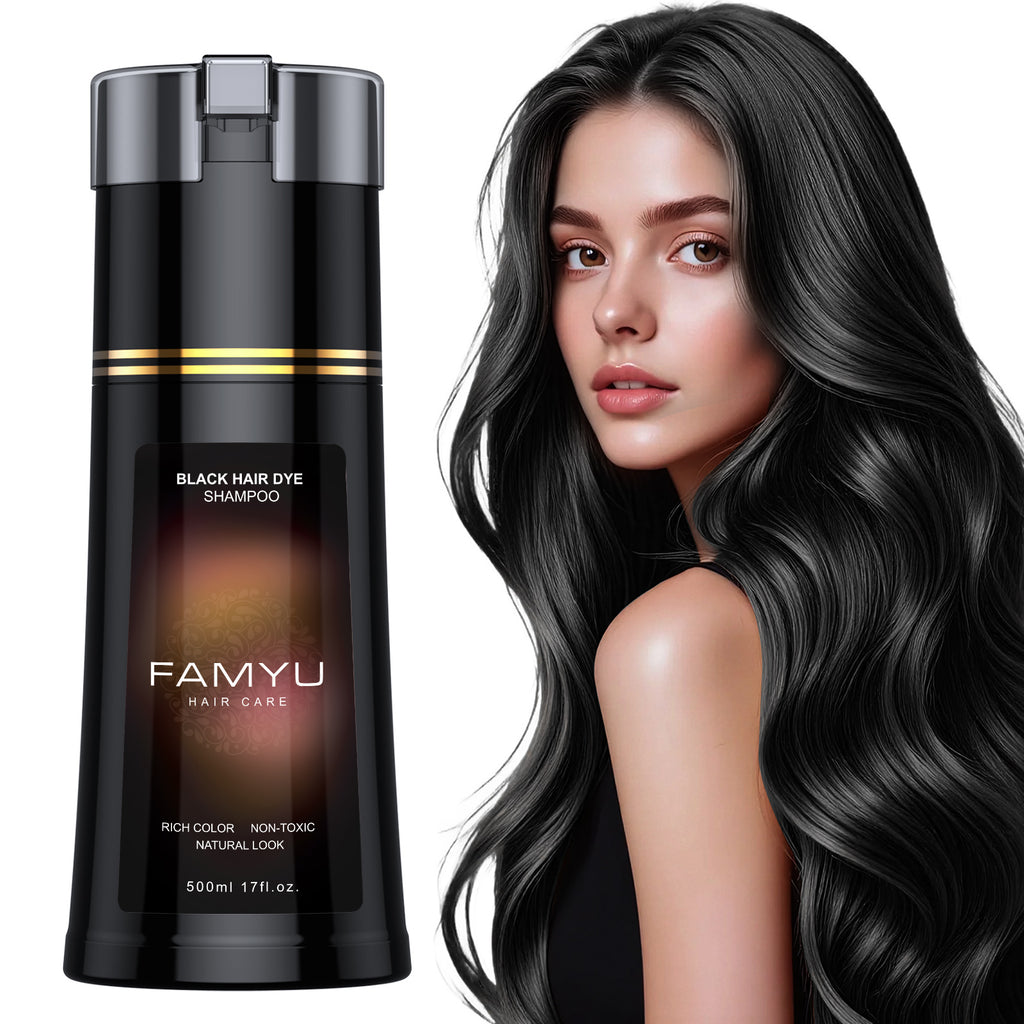 Famyu Herbal Black Hair Dye Suitable for Men and Women  Covers Gray Hair