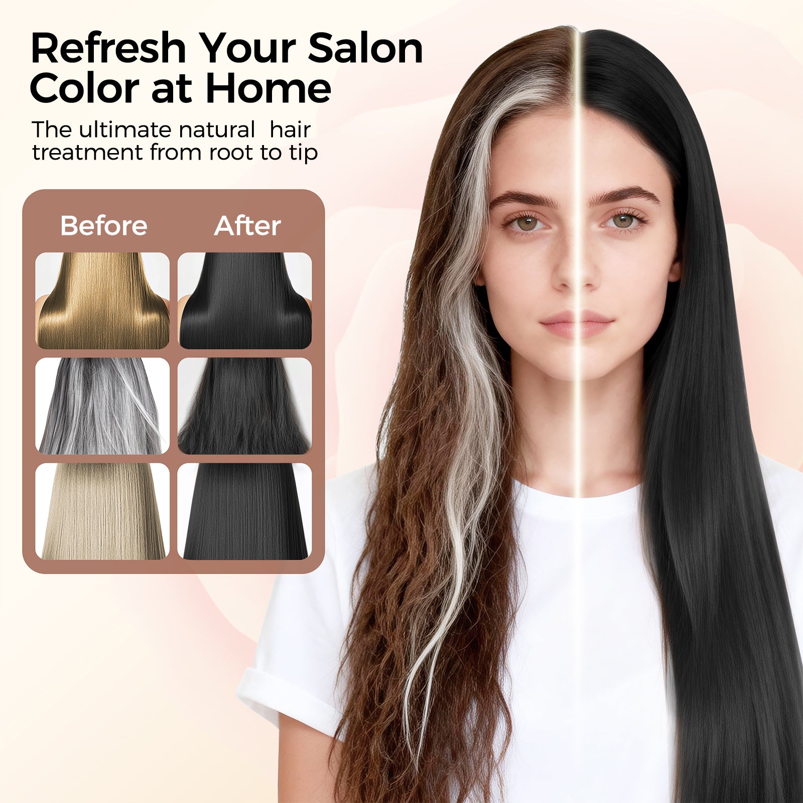 Famyu Herbal Black Hair Dye Suitable for Men and Women  Covers Gray Hair